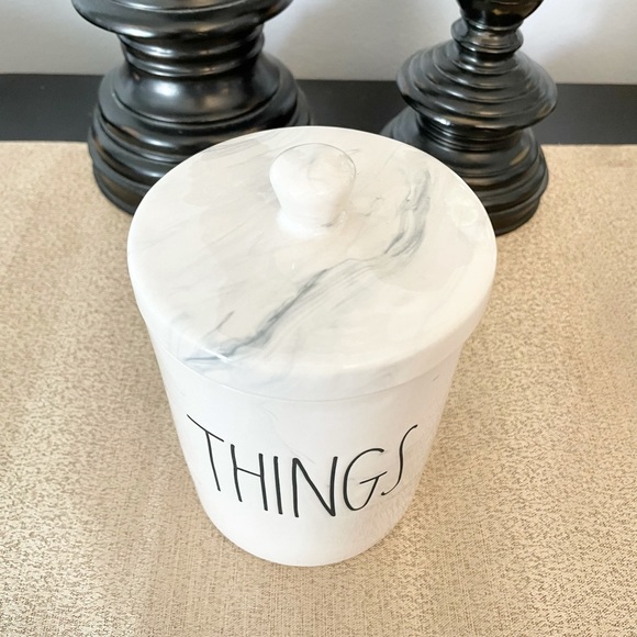 🆕Rae Dunn STUFF/THINGS Ceramic Toiletries Set - Picture 3 of 6